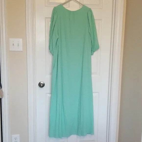 Karlie Mint Green Short Sleeve Signature Maxi Dress Size Medium - Picture 5 of 11